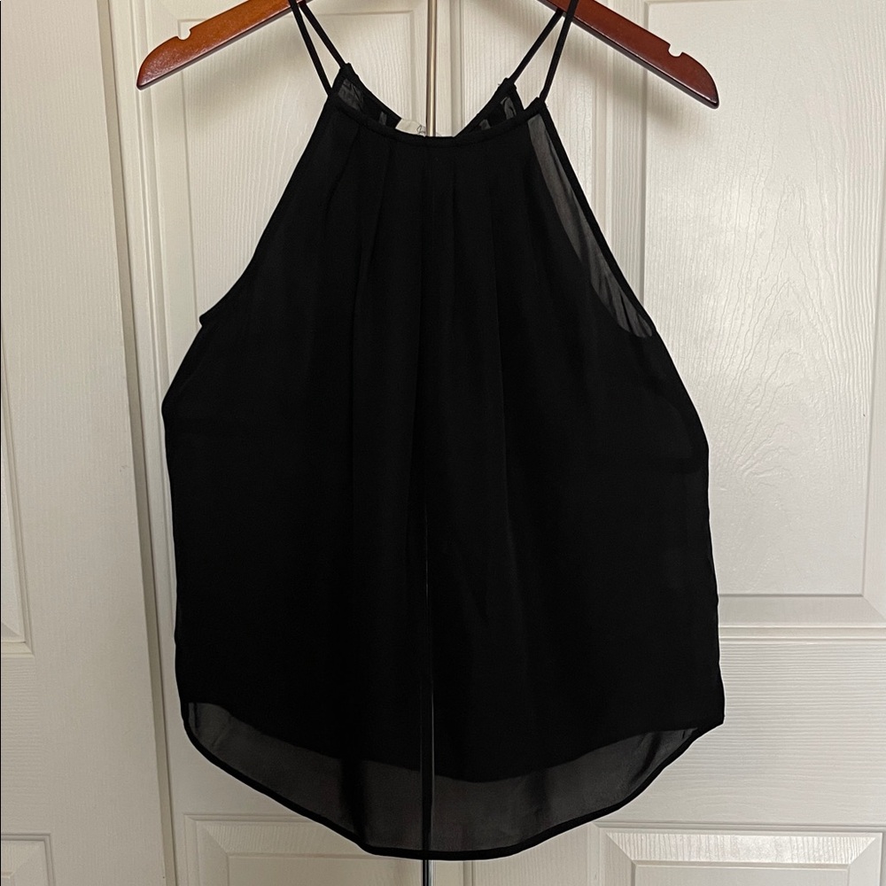 Joie Black Double-Strap Halter Camisole